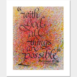 Nothing is Impossible with God! Posters and Art